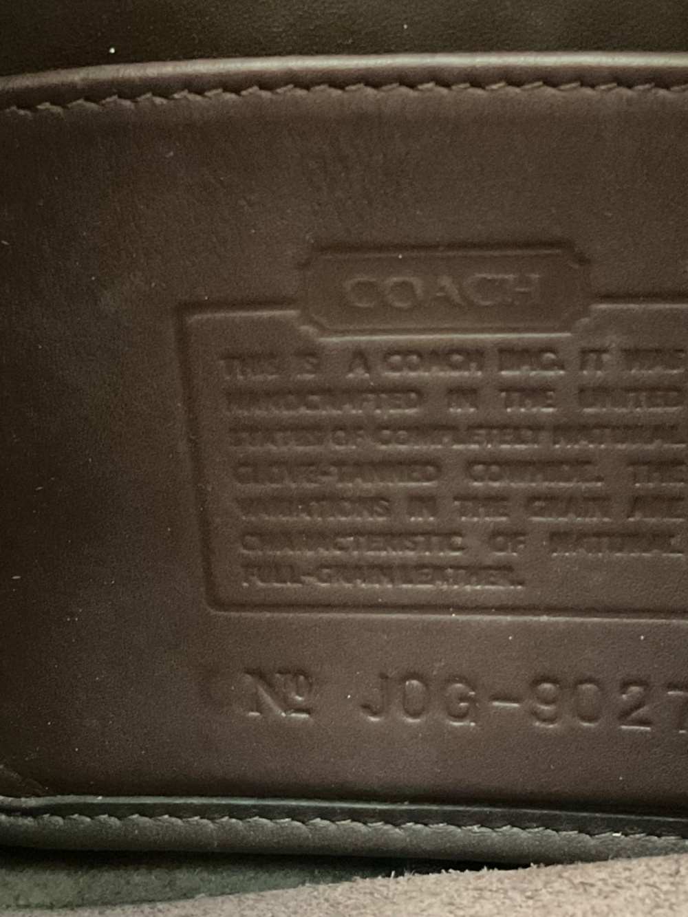 Coach Vintage JOG-9027 Mini Ergo Hobo Satchel Brown Leather Bag Made in USA - Picture 14 of 16